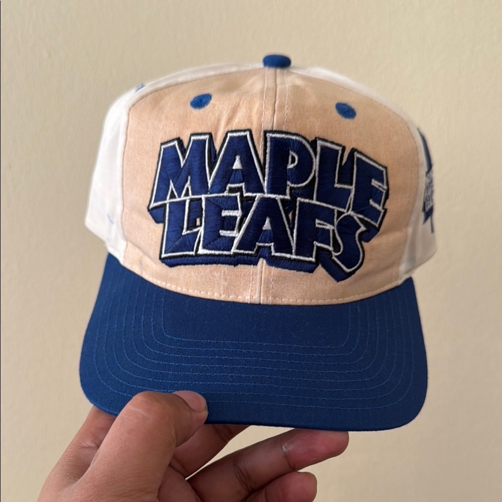 Maple Leafs Blue and Cream Cap Snapback hat